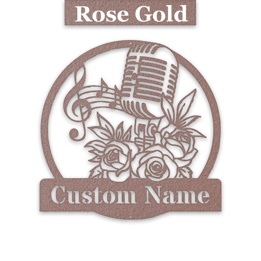 Music- Vintage Mic and Roses