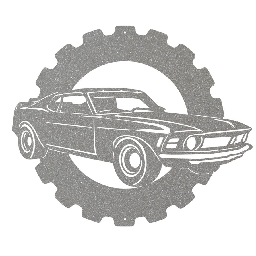 Mustang Classic Car - Metal Car Collection Sign