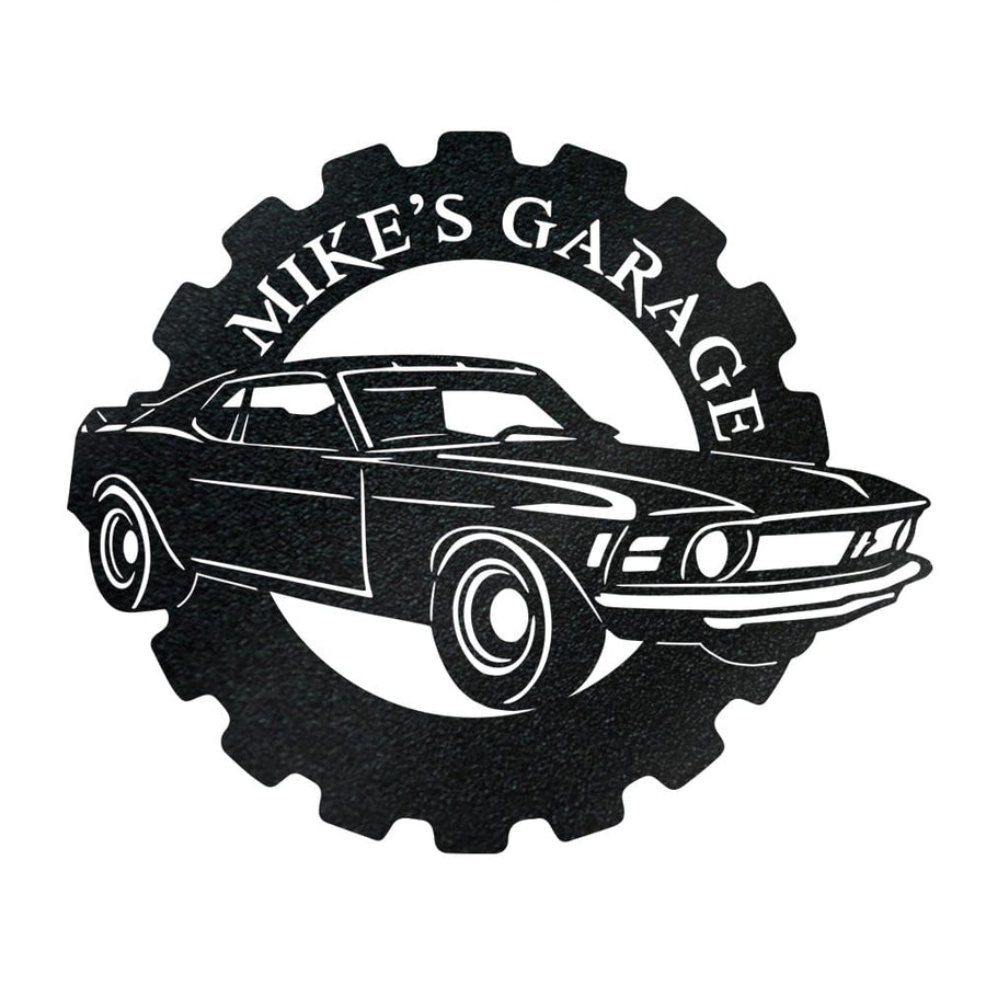 Mustang Classic Car - Metal Car Collection Sign