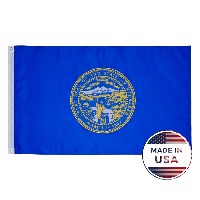 Nebraska State Flag - 100% Made in USA