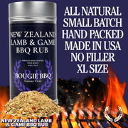 New Zealand Lamb & Game BBQ Rub Bougie BBQ Gustus Vitae