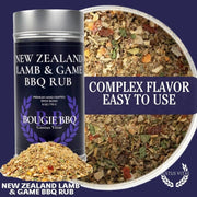 New Zealand Lamb & Game BBQ Rub Bougie BBQ Gustus Vitae