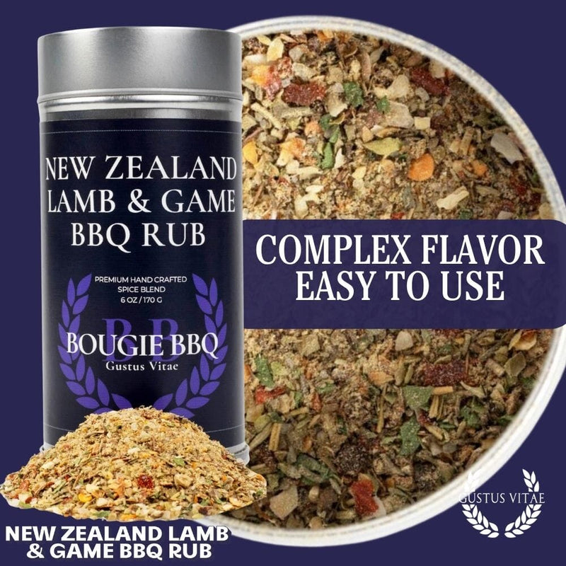 New Zealand Lamb & Game BBQ Rub Bougie BBQ Gustus Vitae