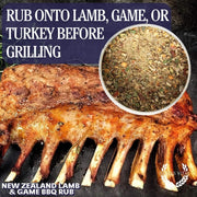 New Zealand Lamb & Game BBQ Rub Bougie BBQ Gustus Vitae