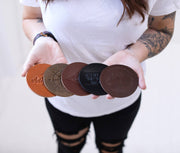 Genuine Leather Coaster Set (4) - Lifetime Leather Co