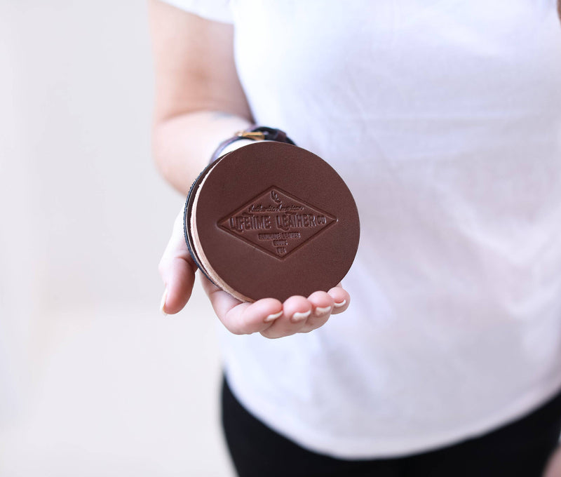 Genuine Leather Coaster Set (4) - Lifetime Leather Co