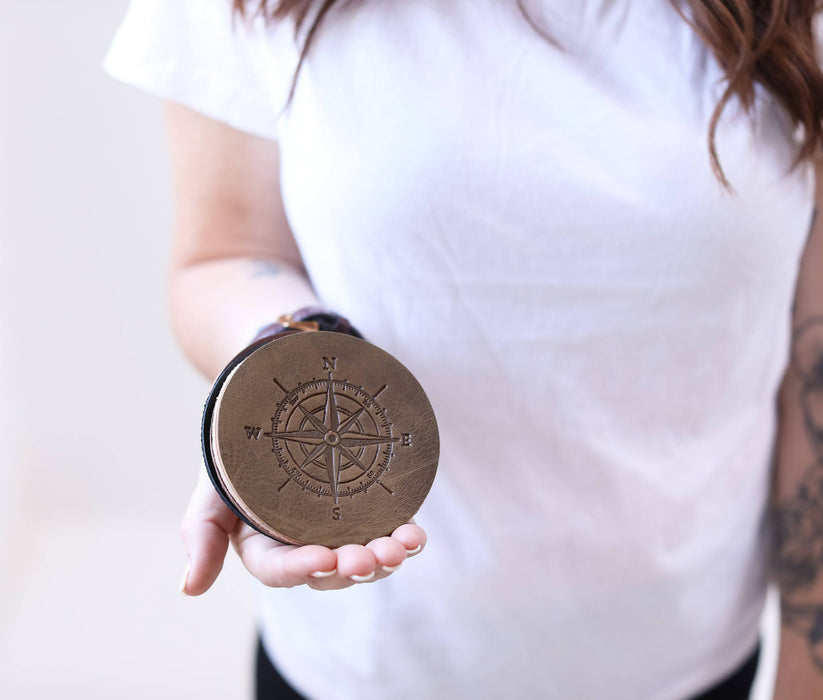 Genuine Leather Coaster Set (4) - Lifetime Leather Co