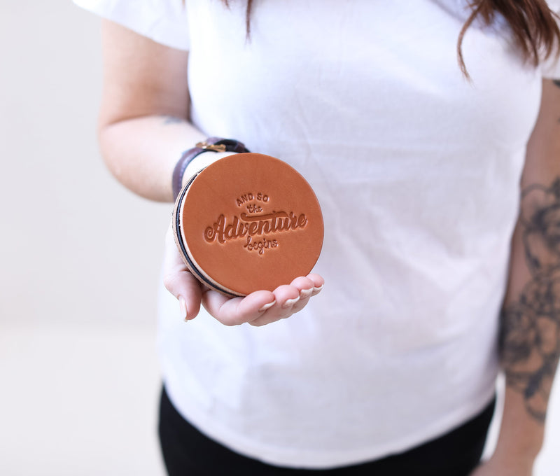 Genuine Leather Coaster Set (4) - Lifetime Leather Co