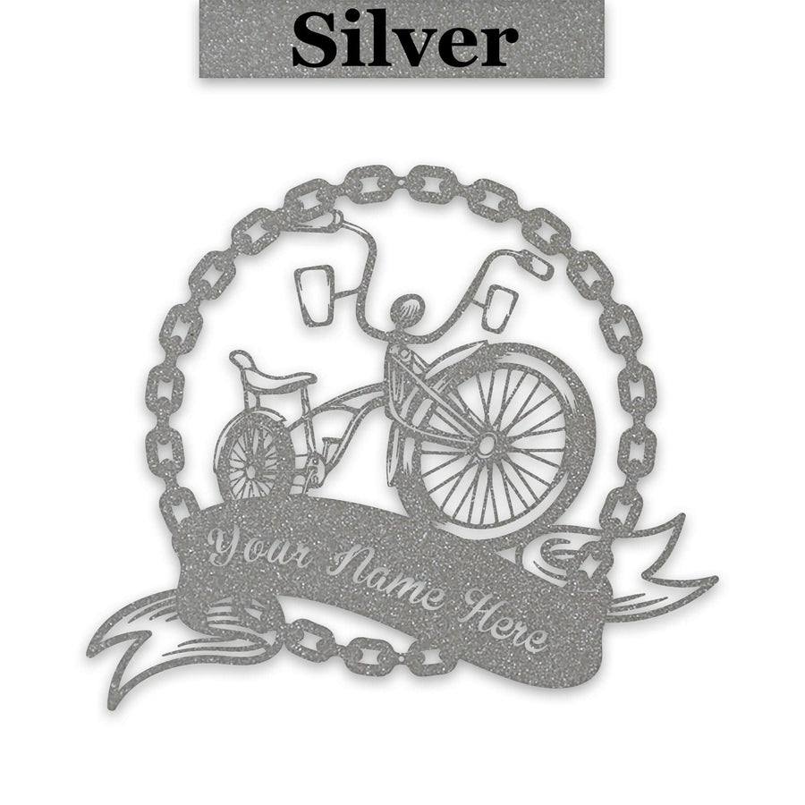 Nostalgic Old School Banana Bike Personalized Metal Sign