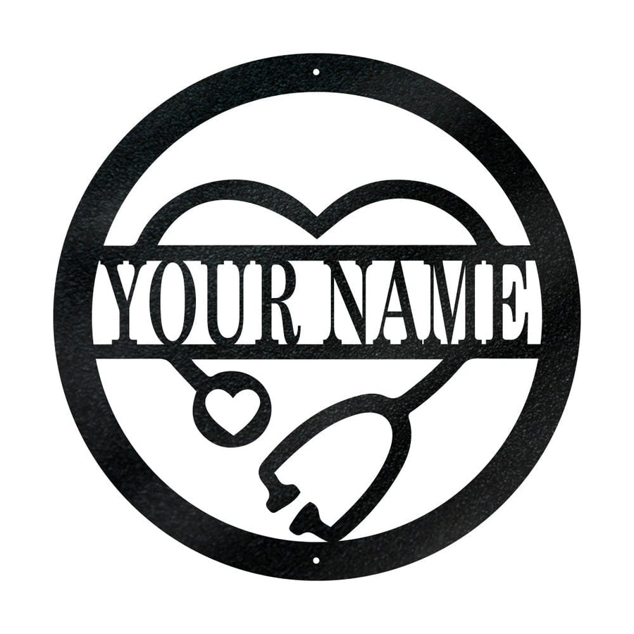 Nurse Monogram Metal Sign