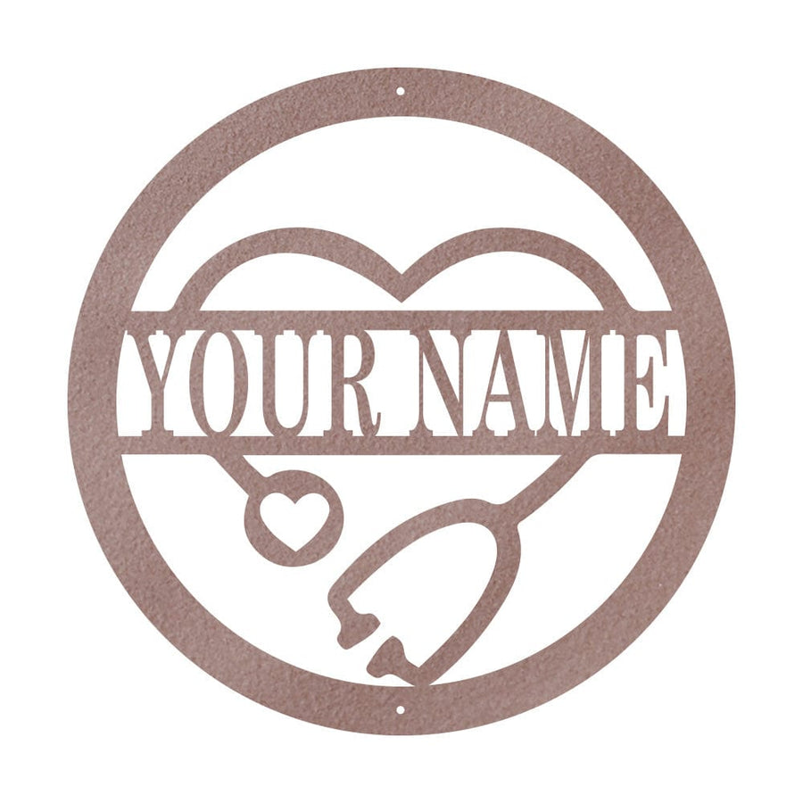 Nurse Monogram Metal Sign