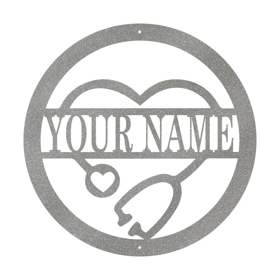 Nurse Monogram Metal Sign