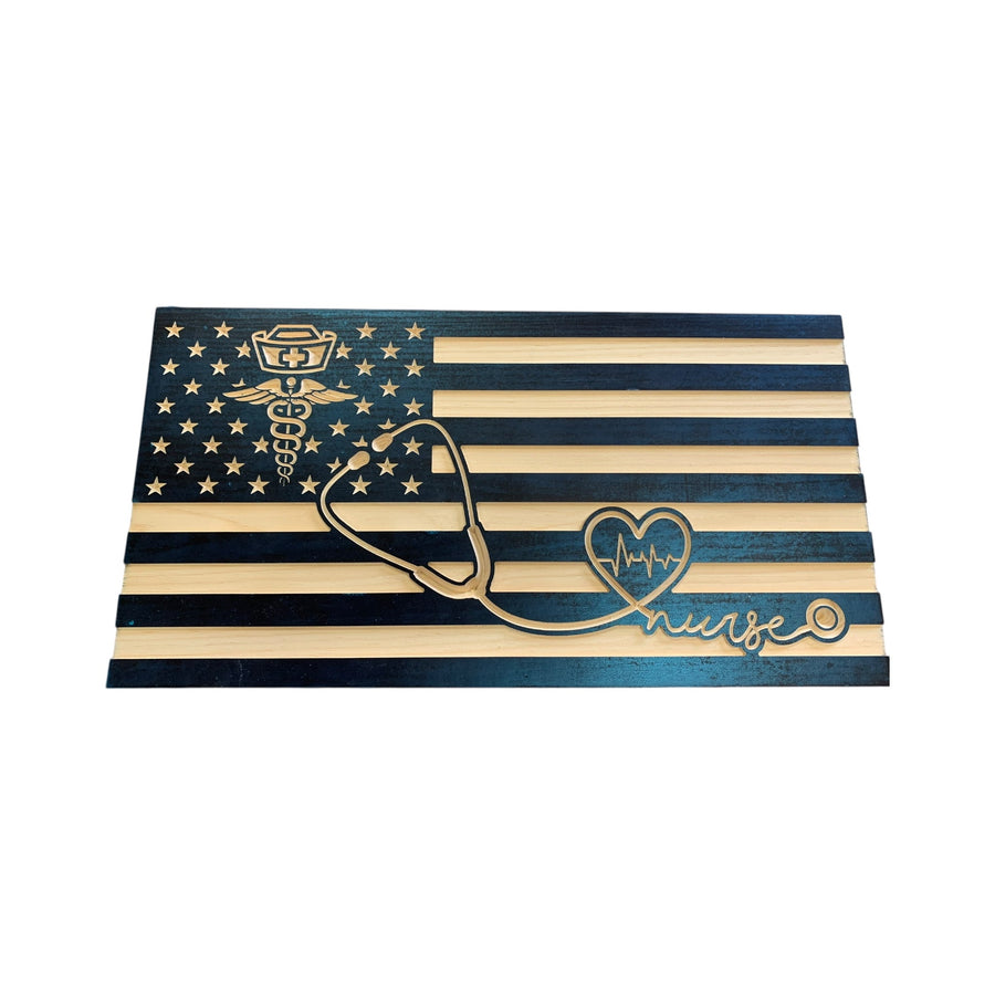 - American made personalized patriotic gift for nurses and RNs