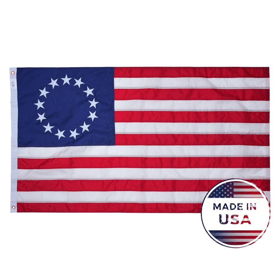Betsy Ross flag with a circle of thirteen stars