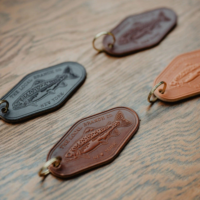 Leather Motel Key Fob - USA Made