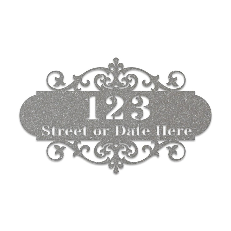 Ornate Address Plaque Metal Sign