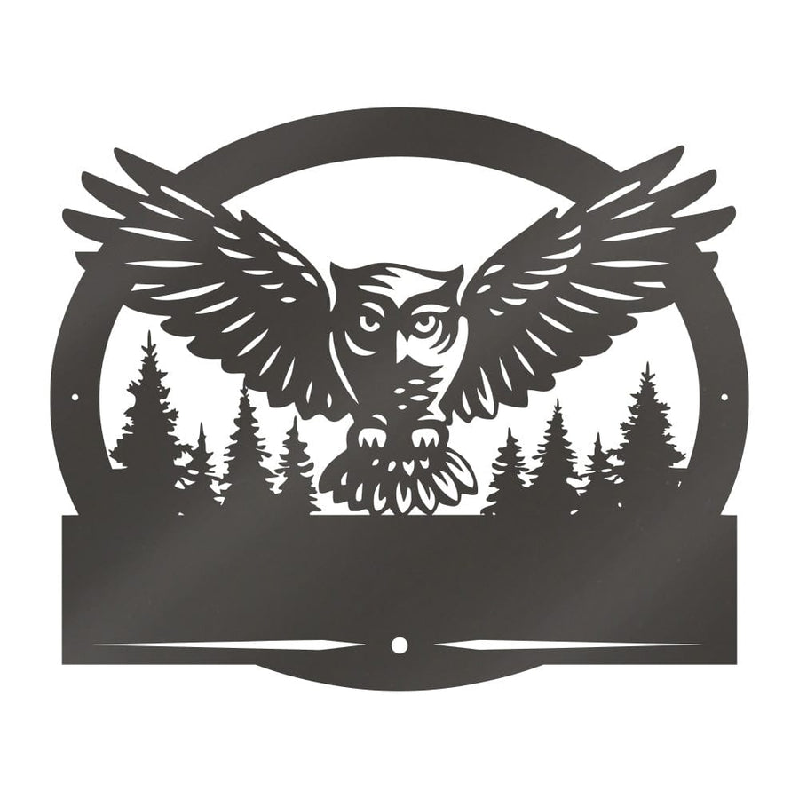 Owl in Flight Monogram