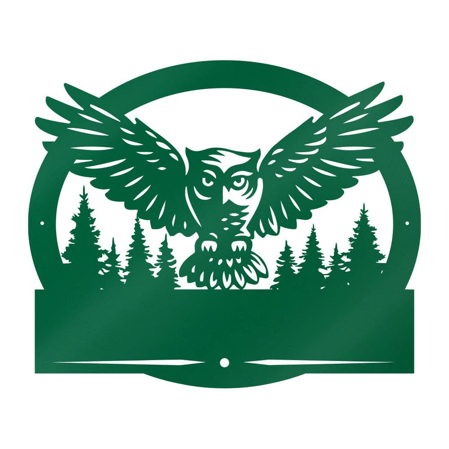 Owl in Flight Monogram