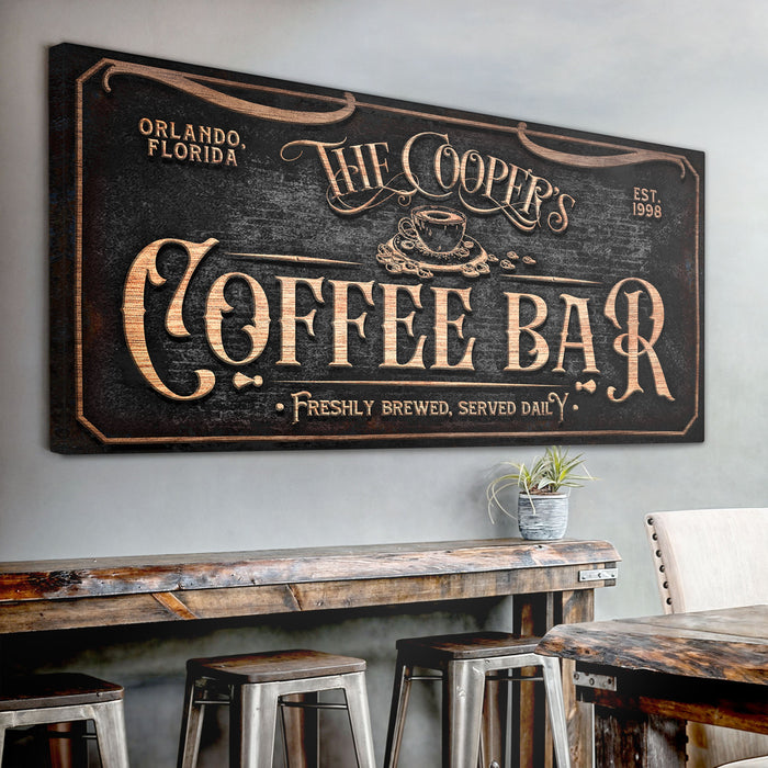 Personalized Coffee Bar Sign V 1