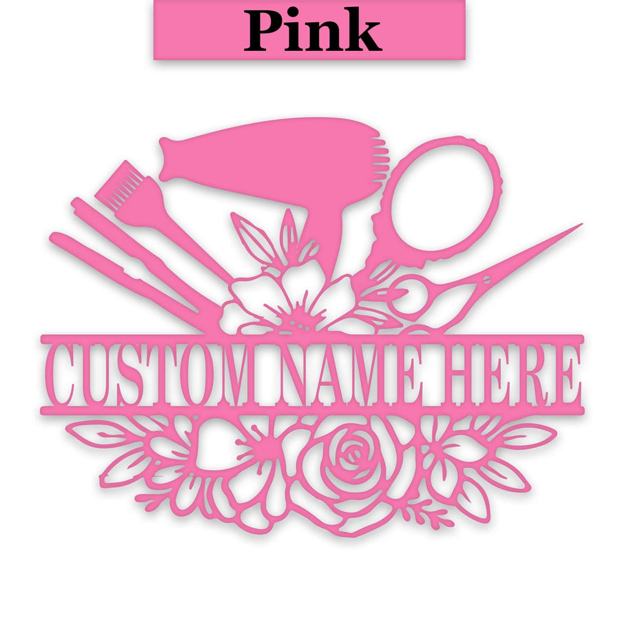 Personalized Beauty Bar Bouquet Metal Sign