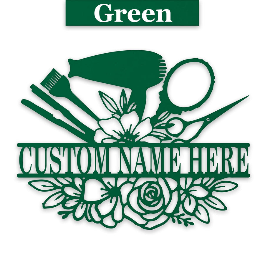 Personalized Beauty Bar Bouquet Metal Sign