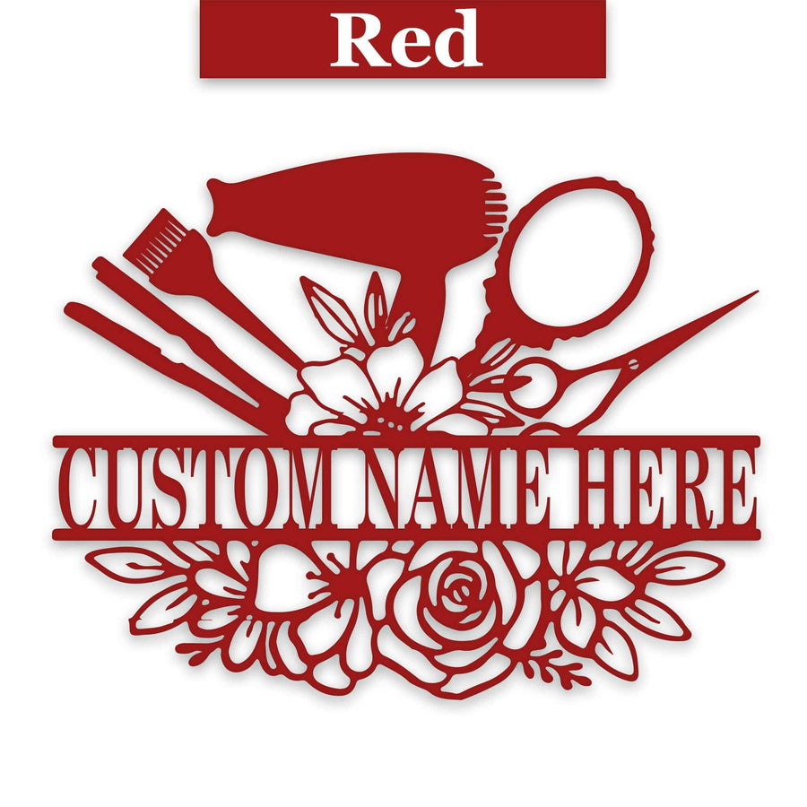 Personalized Beauty Bar Bouquet Metal Sign