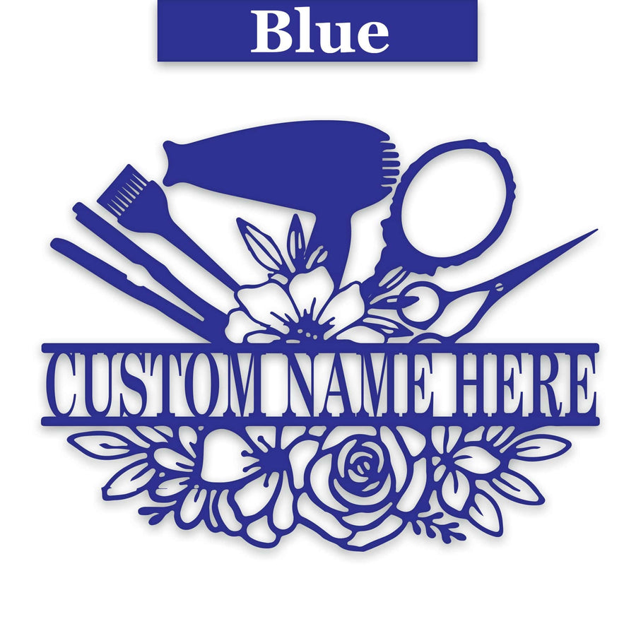 Personalized Beauty Bar Bouquet Metal Sign