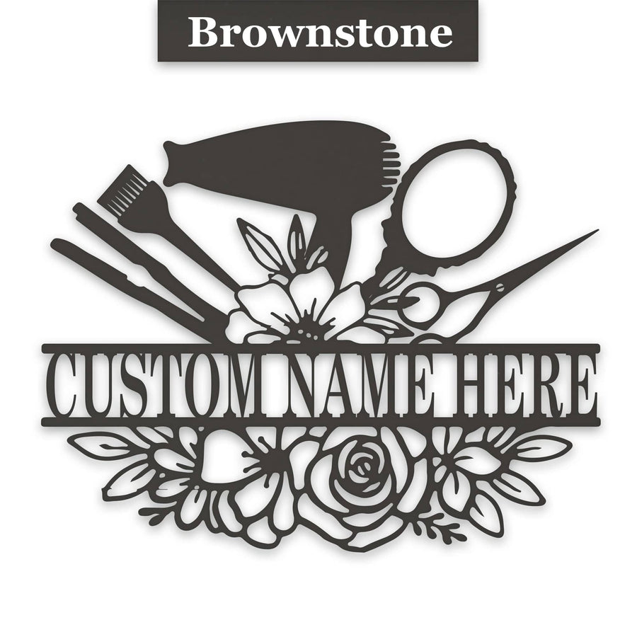 Personalized Beauty Bar Bouquet Metal Sign