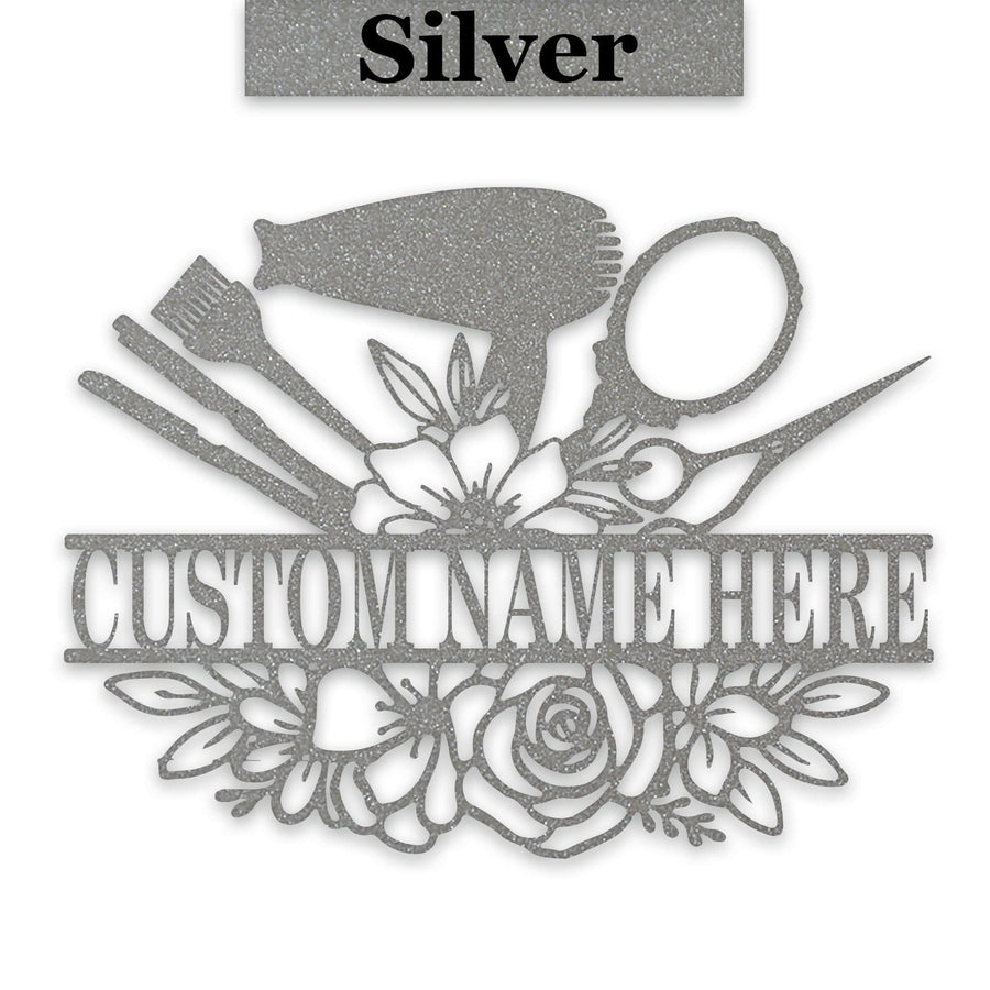 Personalized Beauty Bar Bouquet Metal Sign