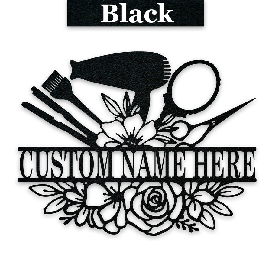 Personalized Beauty Bar Bouquet Metal Sign