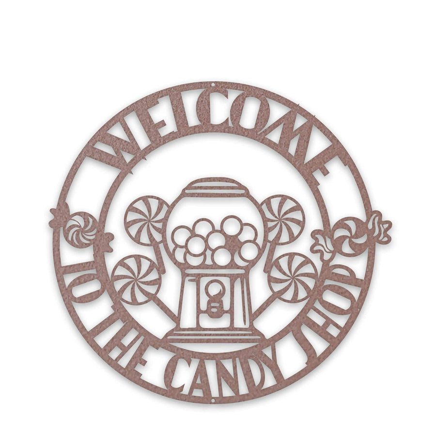 Personalized Candy Shop Metal Sign, Sweets, Custom