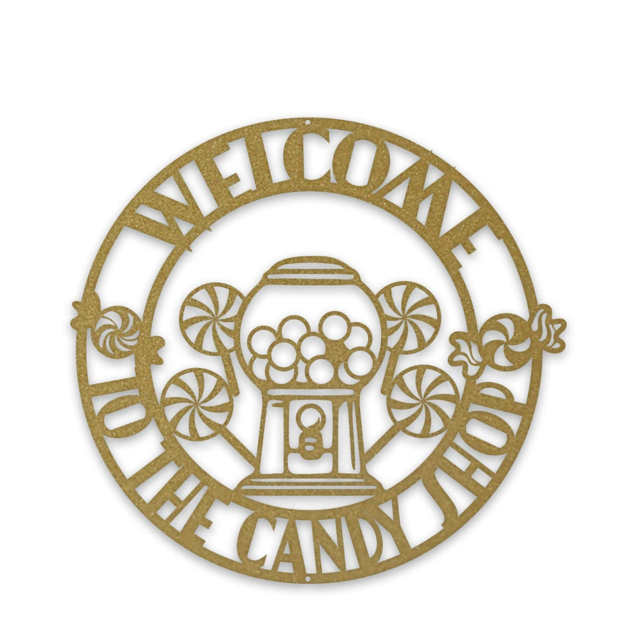 Personalized Candy Shop Metal Sign, Sweets, Custom