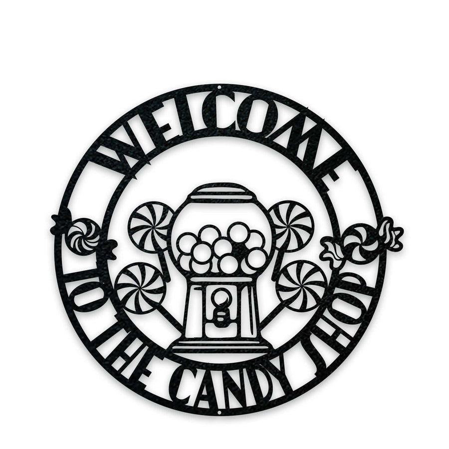 Personalized Candy Shop Metal Sign, Sweets, Custom