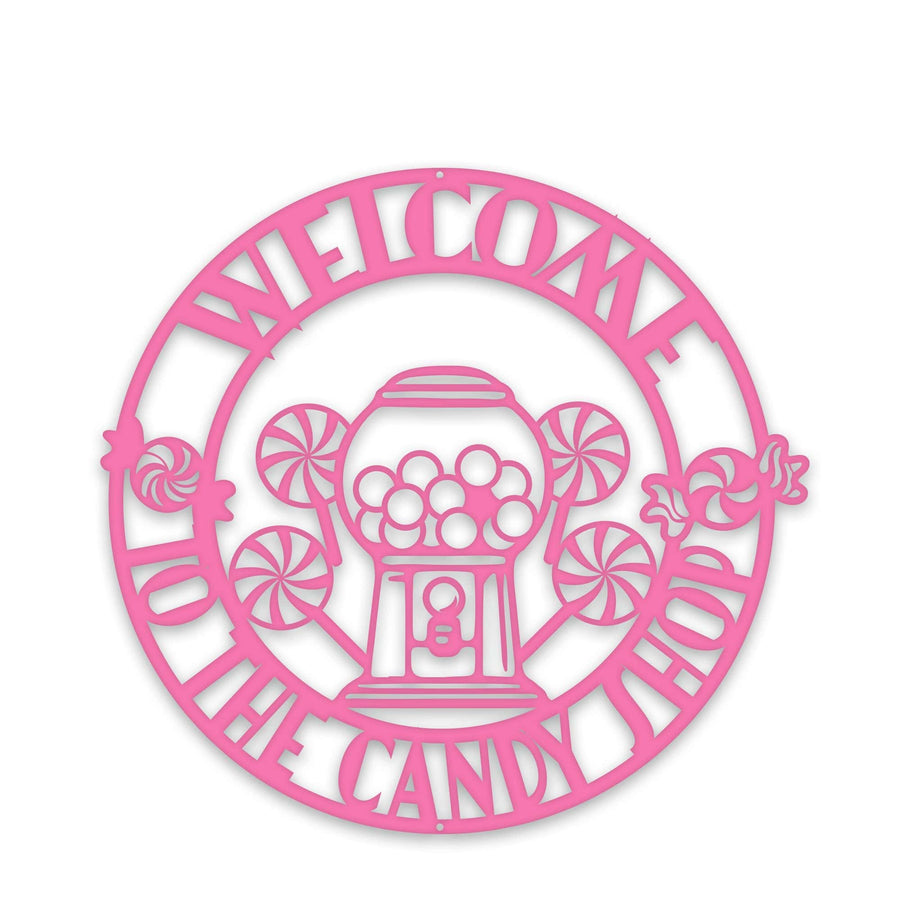Personalized Candy Shop Metal Sign, Sweets, Custom