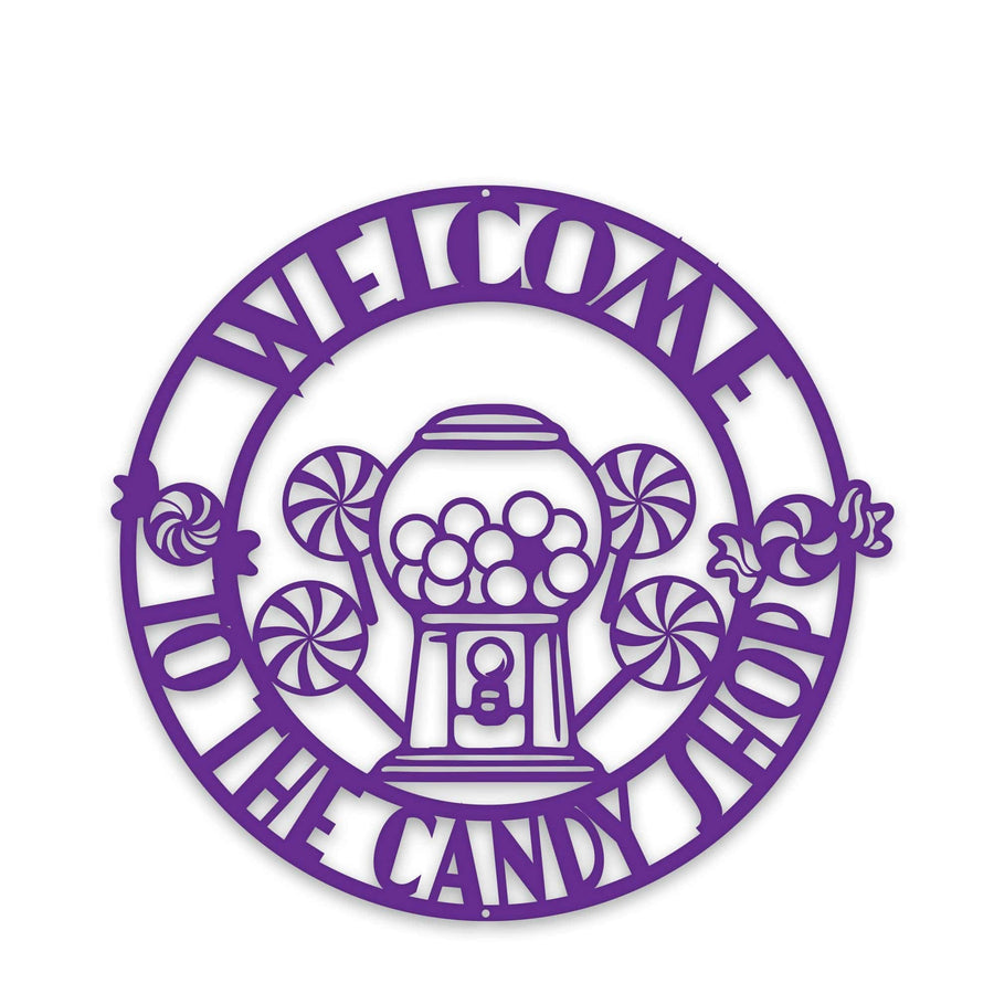 Personalized Candy Shop Metal Sign, Sweets, Custom