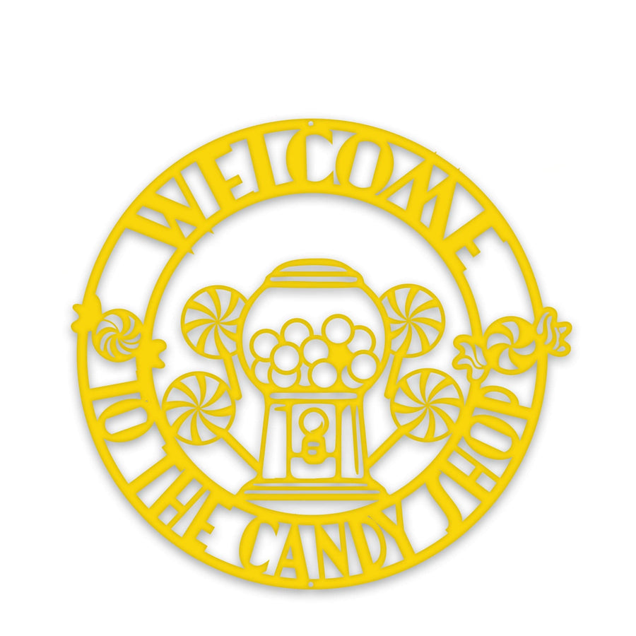 Personalized Candy Shop Metal Sign, Sweets, Custom