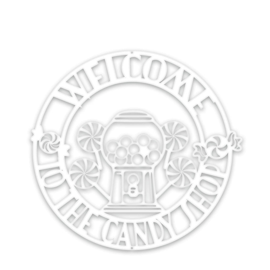 Personalized Candy Shop Metal Sign, Sweets, Custom