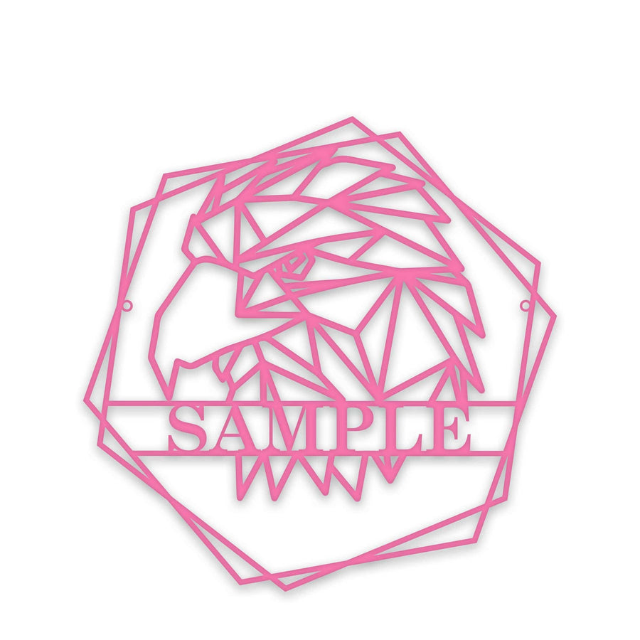 Personalized Geometrix Eagle Metal Sign