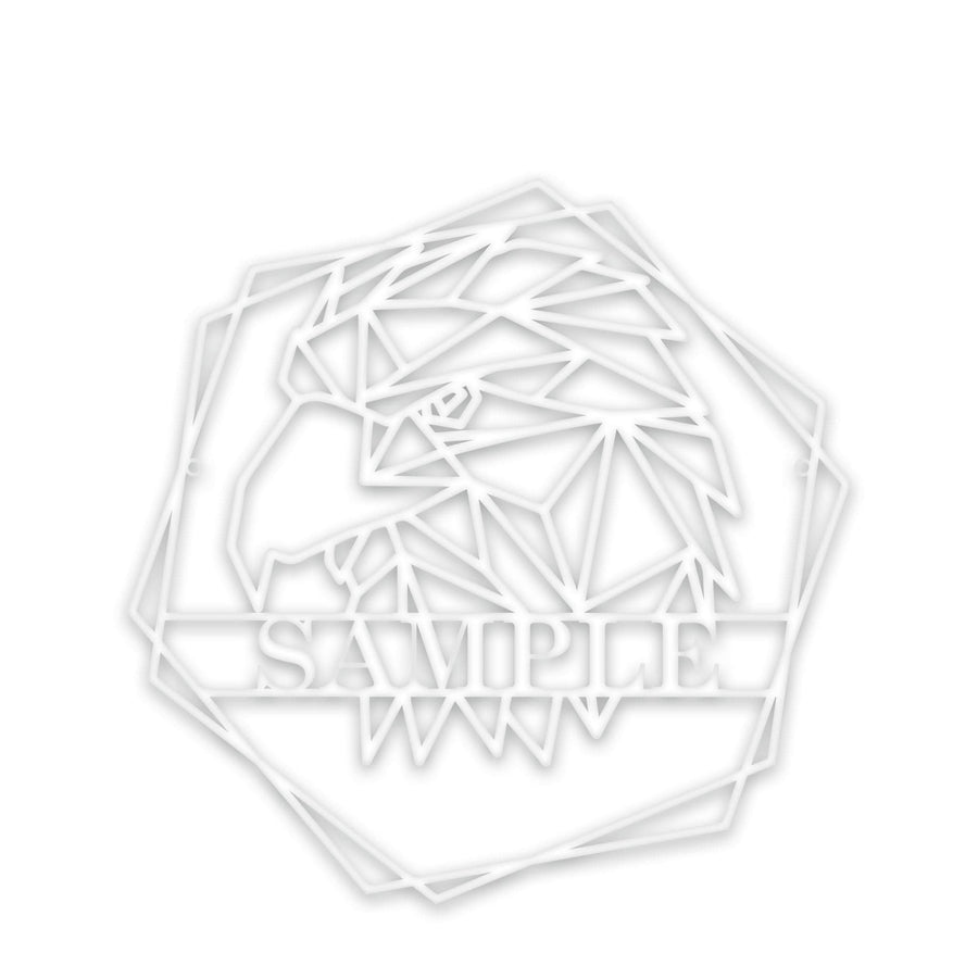 Personalized Geometrix Eagle Metal Sign