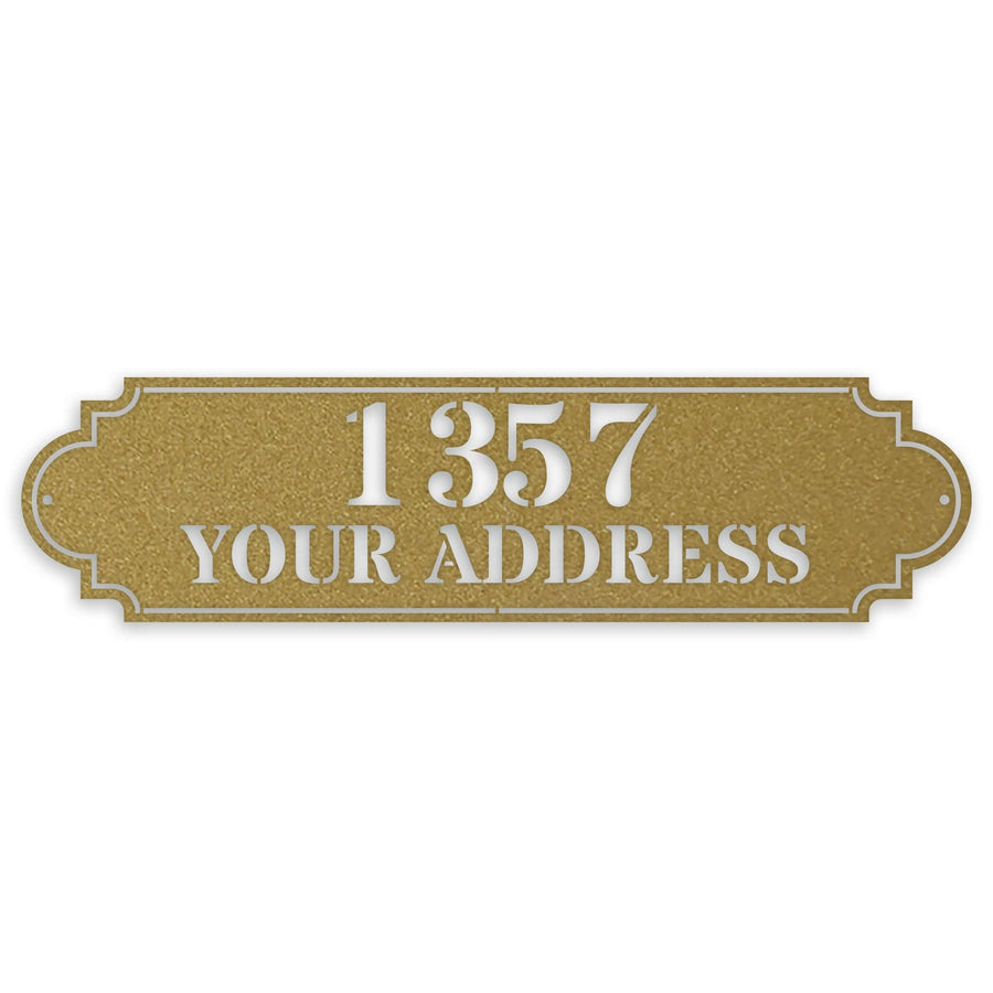 Personalized Horizontal Address Plaque
