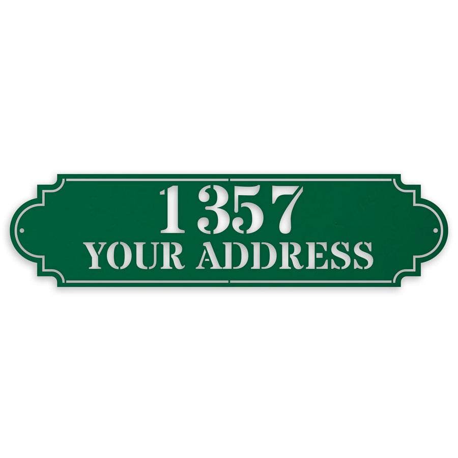 Personalized Horizontal Address Plaque
