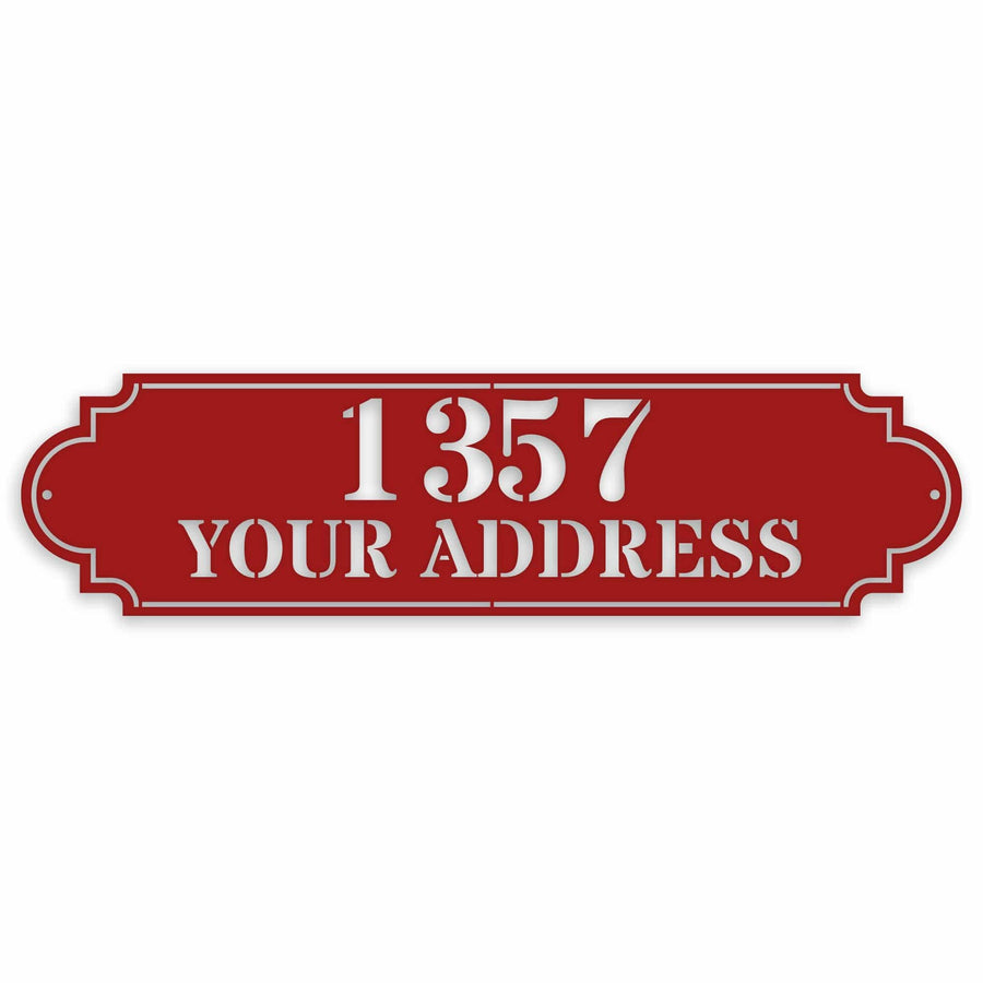 Personalized Horizontal Address Plaque