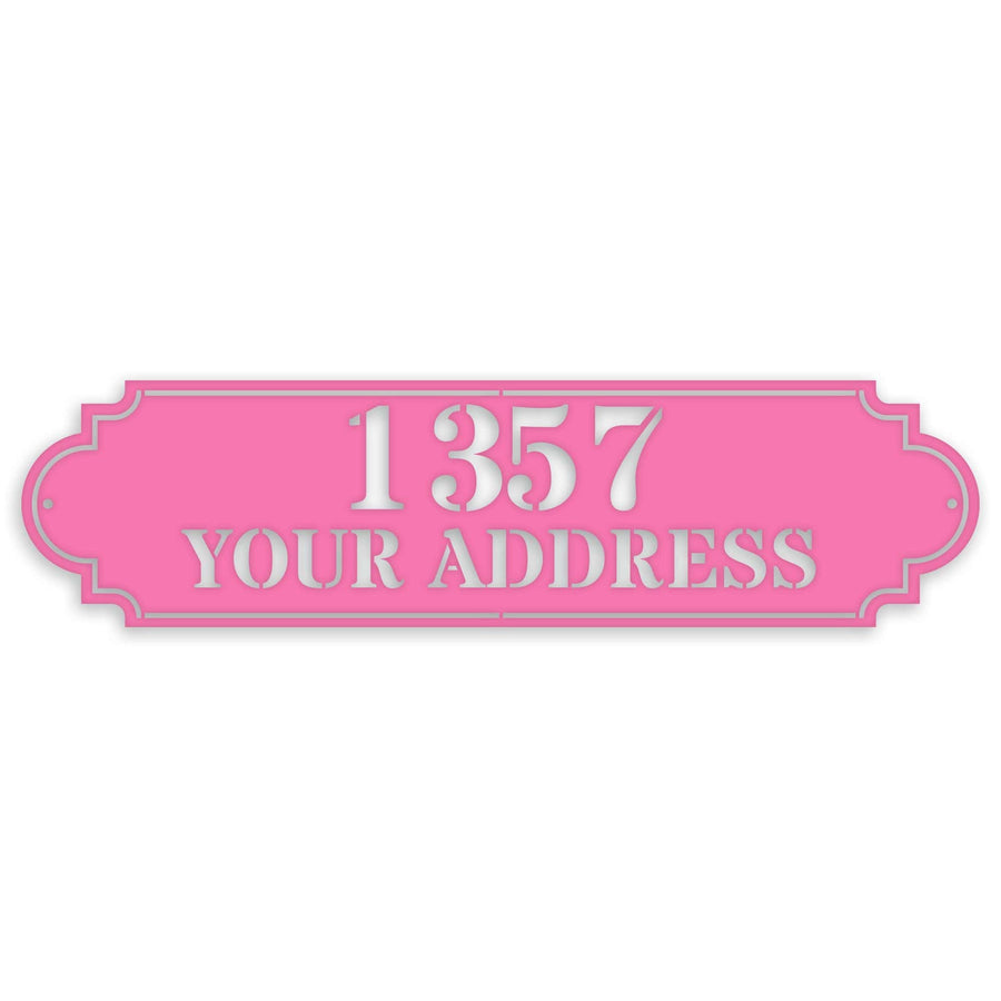 Personalized Horizontal Address Plaque
