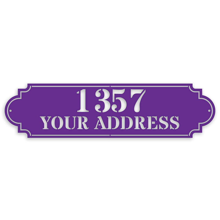 Personalized Horizontal Address Plaque