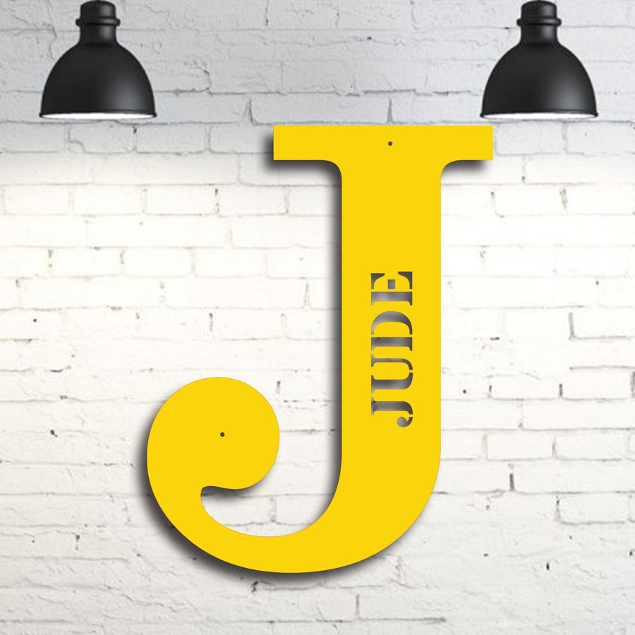 Personalized Letter Wall Decor Metal Sign
