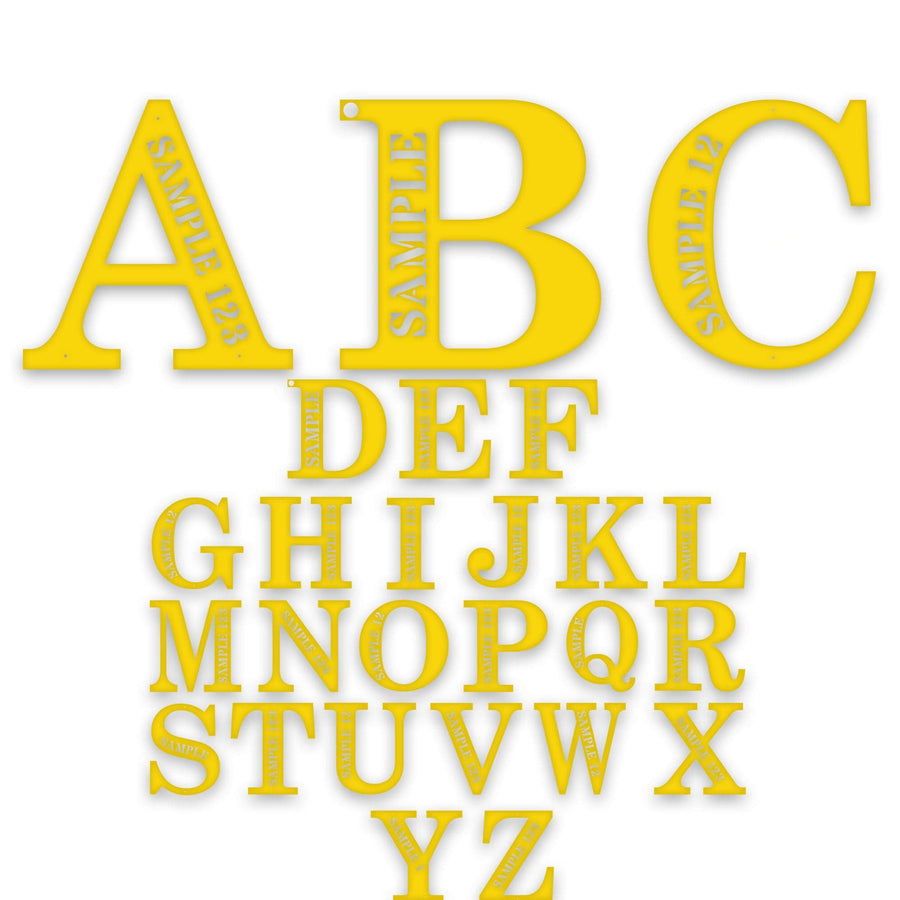 Personalized Letter Wall Decor Metal Sign