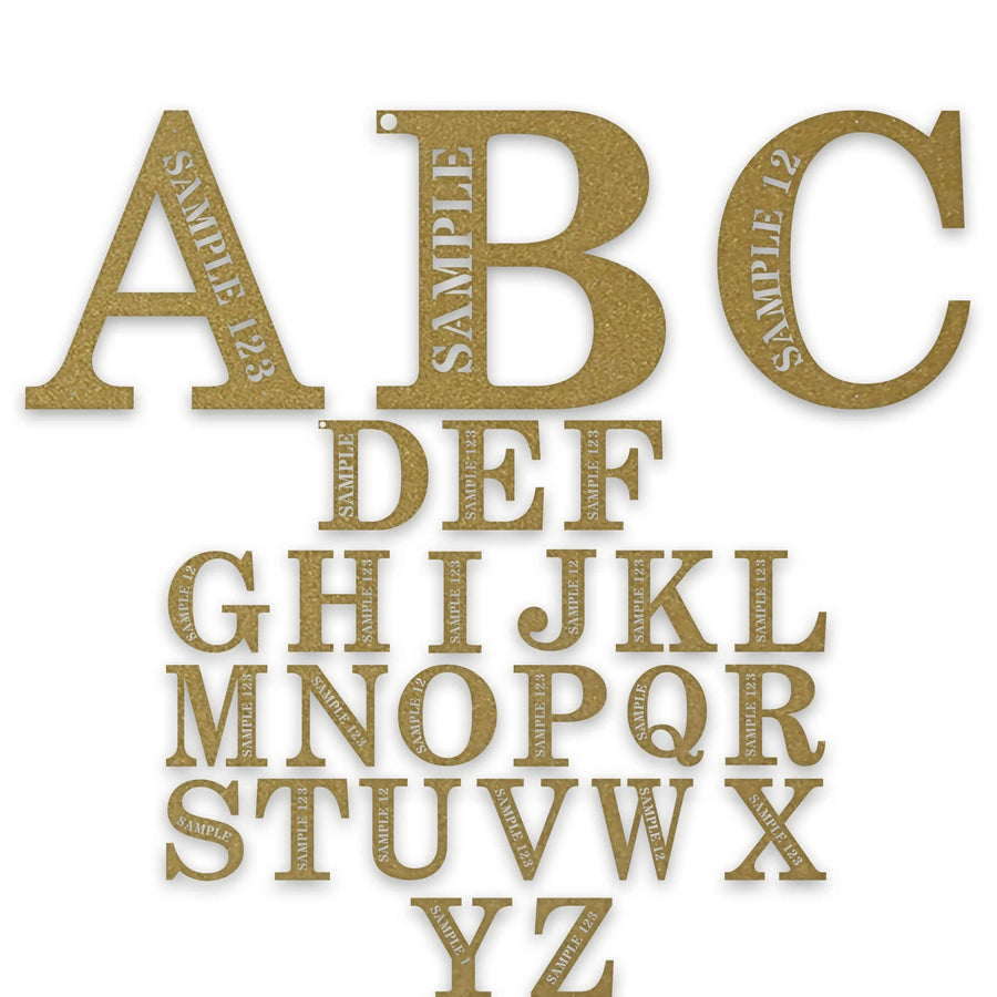 Personalized Letter Wall Decor Metal Sign