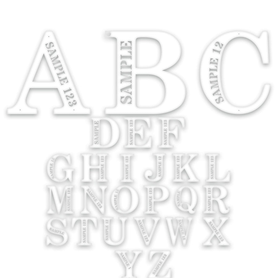 Personalized Letter Wall Decor Metal Sign