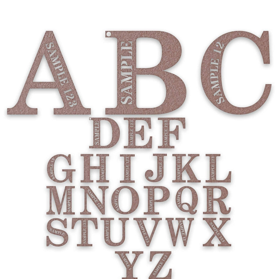 Personalized Letter Wall Decor Metal Sign