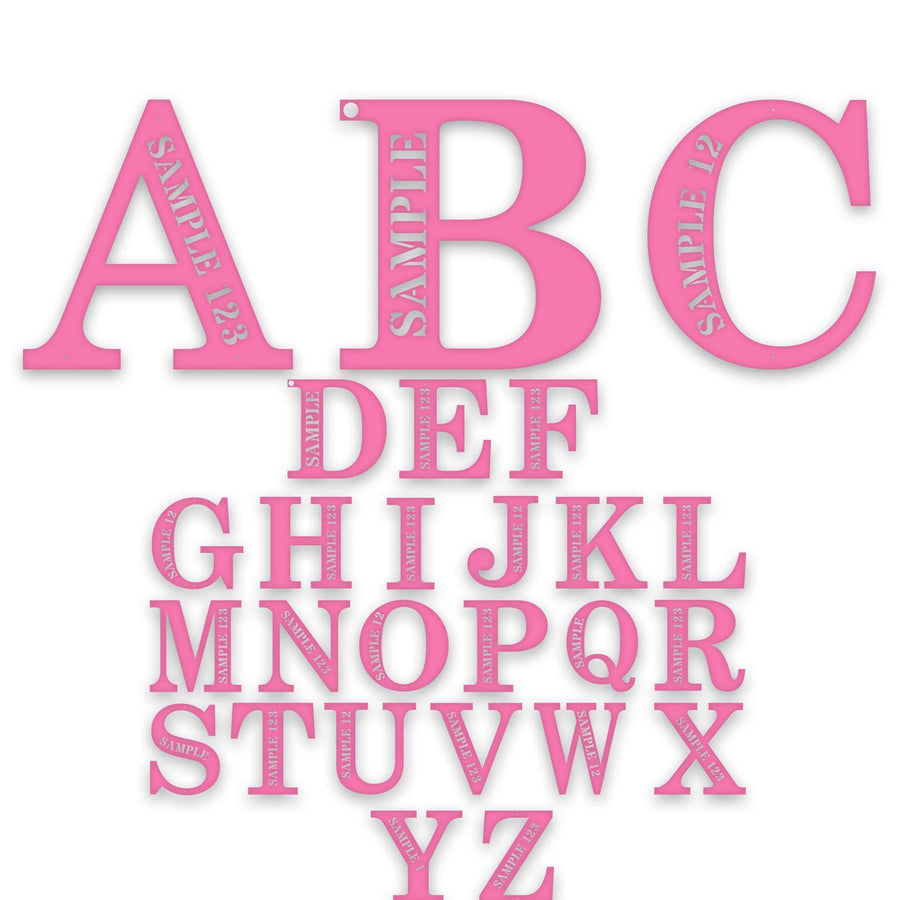 Personalized Letter Wall Decor Metal Sign